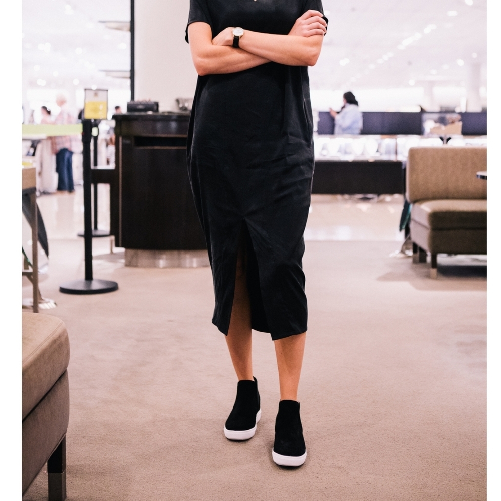 Street Chic Steve Madden Suede High Top Sneakers - Picture 2 of 5